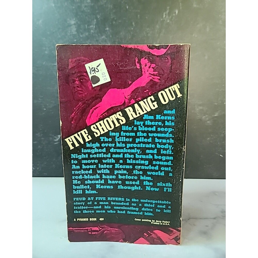 Feud At Five Rivers By Jack April Paperback - Picture 9 of 10